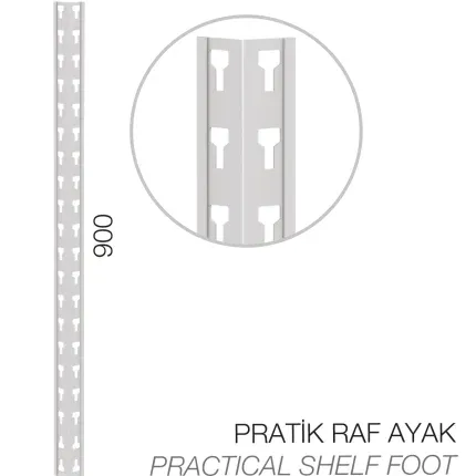 20.44.090.4412 – KOÇEL DEMONTE HAFİF RAF SİSTEMİ PRATİK RAF AYAĞI