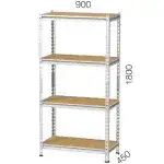 20.44.1849.185 – KOÇEL DEMONTE 5 KATLI UZUN HAFİF RAF SİSTEMİ SUNTALAM TABLALI