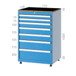 7082 – TOOL CABINET 5 DRAWERS