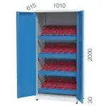 2115 – 2 AD PLEKSİLİ KAPAKLI, 4 AD.SABİT CNC TUTUCU RAFLI, 96 AD.CNC TUTUCU KAPASİTELİ, KİLİTLİ CNC TAKIM DOLABI