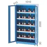 2160 – 2 CNC RAFLI, 3 ÇEKMECELİ MALZEME DOLABI