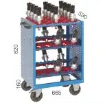 2170 – 2 CNC RAFLI, 3 ÇEKMECELİ MALZEME DOLABI