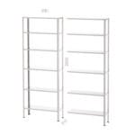 26943-1 – GALVANIZED METAL SHELF EXTENSION UNIT WITH 6 SHELVES (930X430X2500MMH)