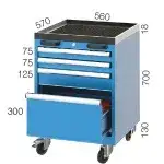 2600 – CNC SEHPALI, RAFLI, 3 ÇEKMECELİ TAKIM ARABASI