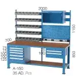 3170 – 6 ÇEKMECELİ RAFLI ÇALIŞMA TEZGAHI