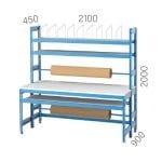 3425 – 12 ÇEKMECELİ VE DOLAPLI ELEKTRİK PANOLU FLORESANLI ÇALIŞMA TEZGAHI