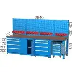 3503 – WORKBENCH WITH 25 DRAWERS AND 5 UPPER CABINETS