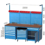 3460 – 2 ÇEKMECELİ YARIM KAPILI BANKO