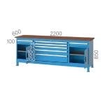 3641 – 10 ÇEKMECELİ, ASKI PANOLU ÇALIŞMA TEZGAHI