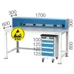 3663 – ESD LEVHALI 2 ÇEKMECELİ ELEKTRONİKÇİ ÇALIŞMA MASASI