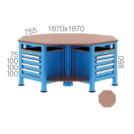 3815 – 16 ÇEKMECELİ SEKİZGEN ÇALIŞMA TEZGAHI