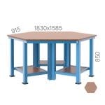 3840 – 3 DOLAPLI, 15 ÇEKMECELİ ALTIGEN ÇALIŞMA TEZGAHI