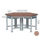 3788 – 2 ÇEKMECELİ, LED FLORASANLI, TAKIM ASMA PANOLU, ÇALIŞMA TEZGAHI