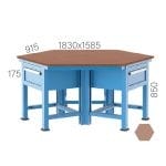 3105 – SUPERVISOR WORKBENCH WITH MOBILE DRAWER CABINET