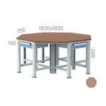 3865 – 3 YÖNDE 1 ER AD.HAFİF SERİ ÇEKMECELİ ALTIGEN ÇALIŞMA TEZGAHI