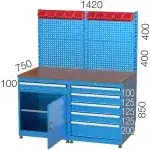 3948 – TEK ÇEKMECELİ ASKI PANOLU ÇALIŞMA TEZGAHI