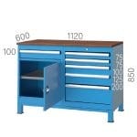 3919 – 2 ÇEKMECELİ YARIM KAPILI 2 DOLAPLI ASKI PANOLU KISA ÇALIŞMA TEZGAHI