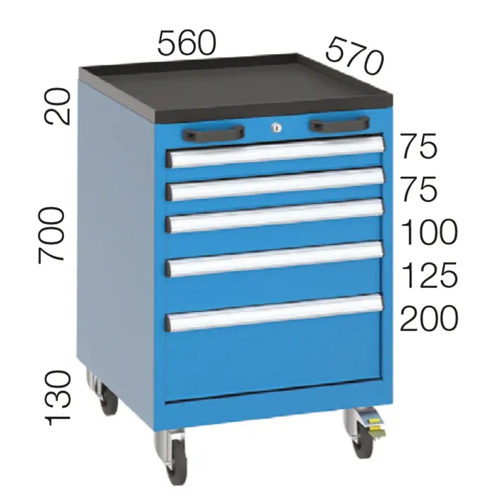 5070 – 5 ÇEKMECELİ TAKIM ARABASI