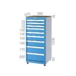 5201 – TOOL CABINET WITH 11 DRAWERS