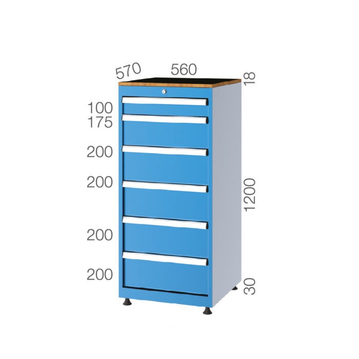 5202 – TOOL CABINET 6 DRAWERS