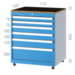 7081 – TOOL CABINET 9 DRAWERS