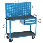 26943 – STARTING MODULE GALVANIZED METAL SHELF UNIT WITH 6 SHELVES (930X430X2500MMH)