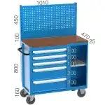 8540 – TOOL CART WITH 3 SHELVES