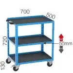 8545 – TOOL CART WITH 3 SHELVES, 1 DRAWER