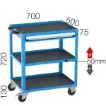 8540 – TOOL CART WITH 3 SHELVES