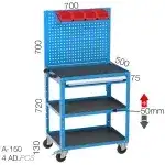 8545 – TOOL CART WITH 3 SHELVES, 1 DRAWER