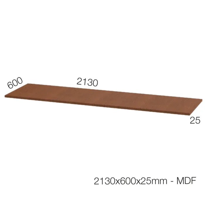 8900-25.213 ÇALIŞMA TEZGAHI ÜZERİ 25 MM HAM MDF – 2130 X 600 MM ÖLÇÜLERİNDE