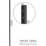 8900-62.200 – ASKI PANOSU İÇİN SAC DİREK – 2000 MM UZUNLUĞUNDA