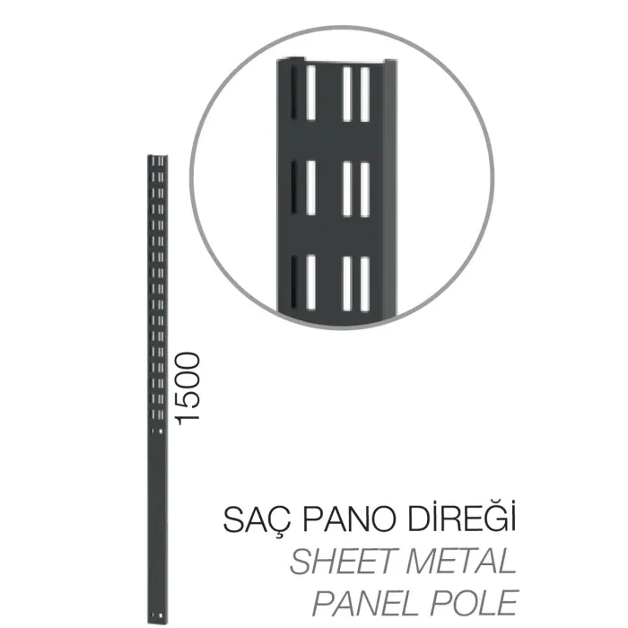 8900-62.150 – ASKI PANOSU İÇİN SAC DİREK – 1500 MM UZUNLUĞUNDA