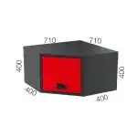 8900-56.064 GARAJ SETİ 4 ÇEKMECELİ TAKIM ARABASI