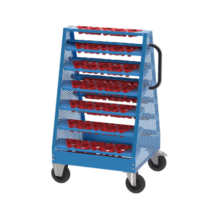 2110 – 2 KAPAKLI, 4 AD.SABİT CNC TUTUCU RAFLI, 96 AD.CNC TUTUCU KAPASİTELİ, KİLİTLİ CNC TAKIM DOLABI