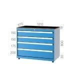 10100 – TOOL CABINET WITH 7 DRAWERS