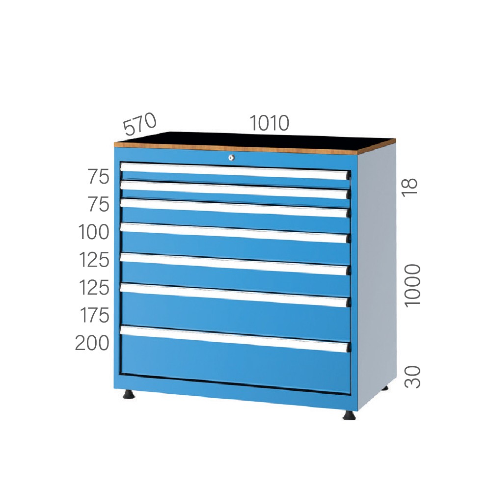 10100 – TOOL CABINET 7 DRAWERS