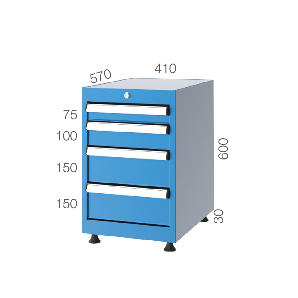 1061 – TOOL CABINET 4 DRAWERS
