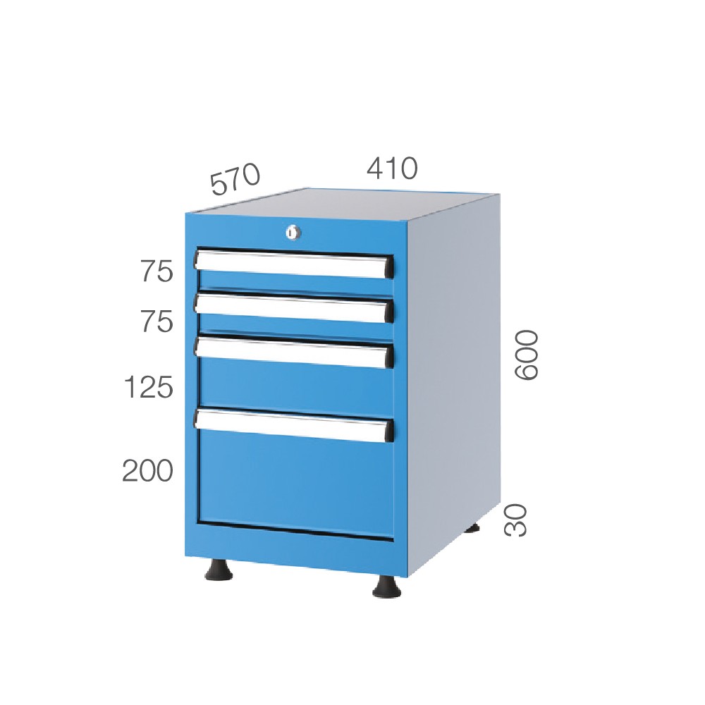 1062 – TOOL CABINET 4 DRAWERS