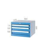 5041 – TOOL CABINET WITH 3 DRAWERS