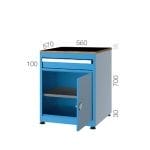 5072 – CUPBOARD WITH 1 HEIGHT ADJUSTABLE SHELF