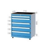 7081 – TOOL CABINET 9 DRAWERS