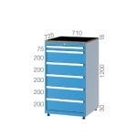 7201 – TOOL CABINET 11 DRAWERS