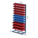 4505 – MOBILE PLASTIC BIN STAND WITH PEGBOARD