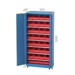 4535 – PLASTIC BIN STAND WITH TOOL PANEL