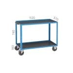 8012 – MOBILE WORKBENCH WITH 2 DRAWERS AND LOWER SHELF