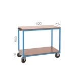 8023 – MOBILE WORKBENCH WITH CUPBOARD AND 5 DRAWERS