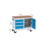 8140 – 3 ÇEKMECELİ, TAKIM ASMA PANOLU, ÇALIŞMA ARABASI