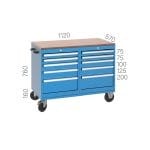 8225 – 5 ÇEKMECELİ ASKI PANOLU DOLAPLI TAKIM ARABASI