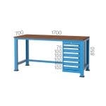 3110 – 3 ÇEKMECELİ ÇALIŞMA TEZGAHI